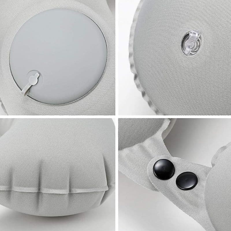 B10_tds0623_Dmuchana poduszka podróżna Gray z pompką