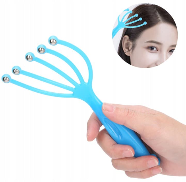 b2_N09 Masażer do głowy niebieski