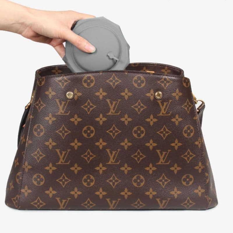 B10_tds0623_Dmuchana poduszka podróżna Gray z pompką